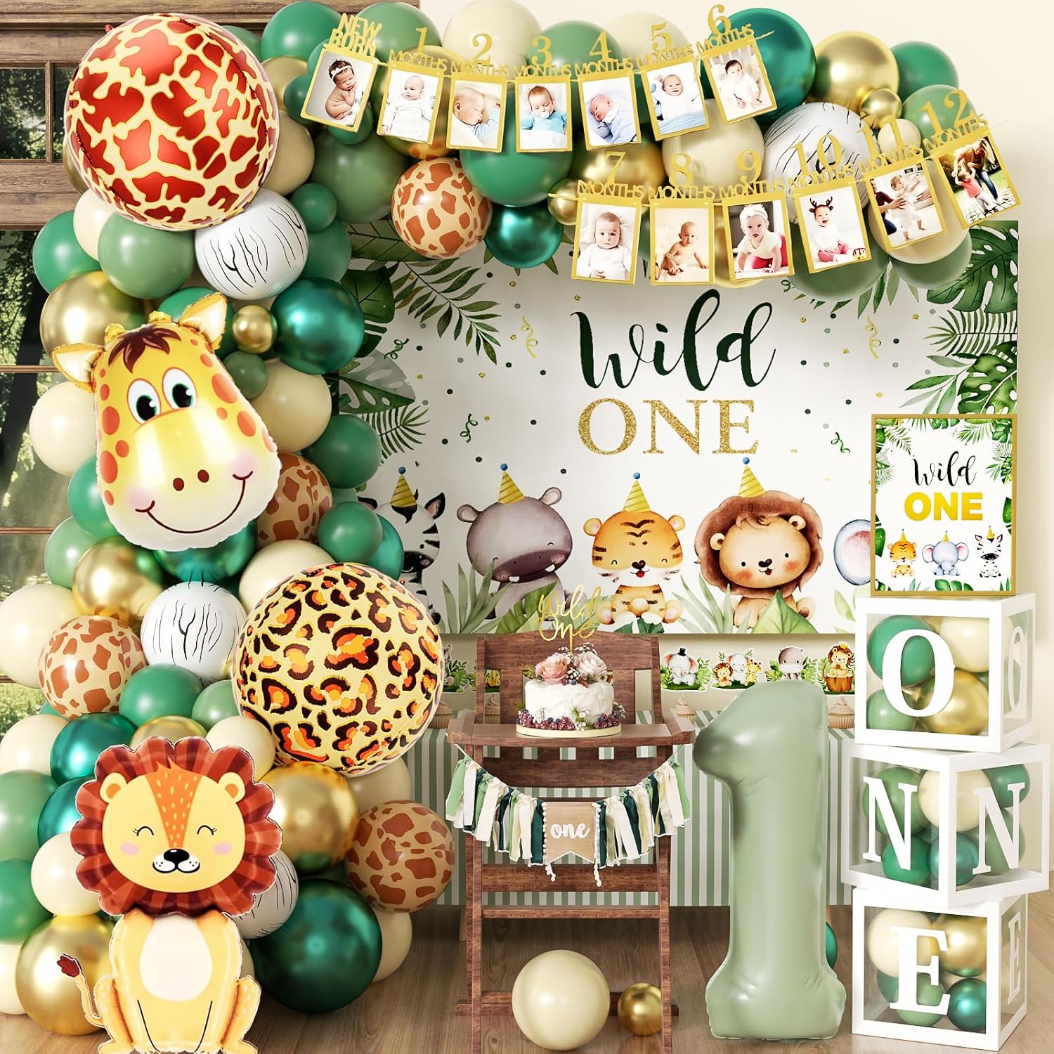 1st Birthday Decorations, Safari Themed