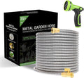 25ft Metal Garden Hose with Sprayer