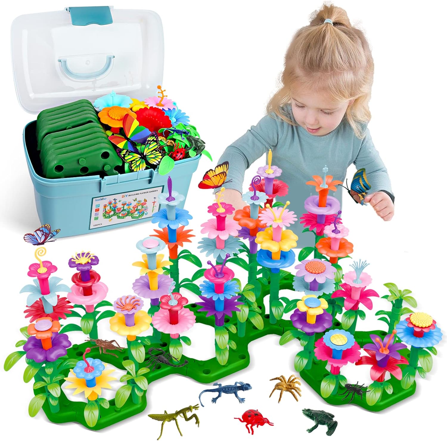 Building Flower Garden Toy