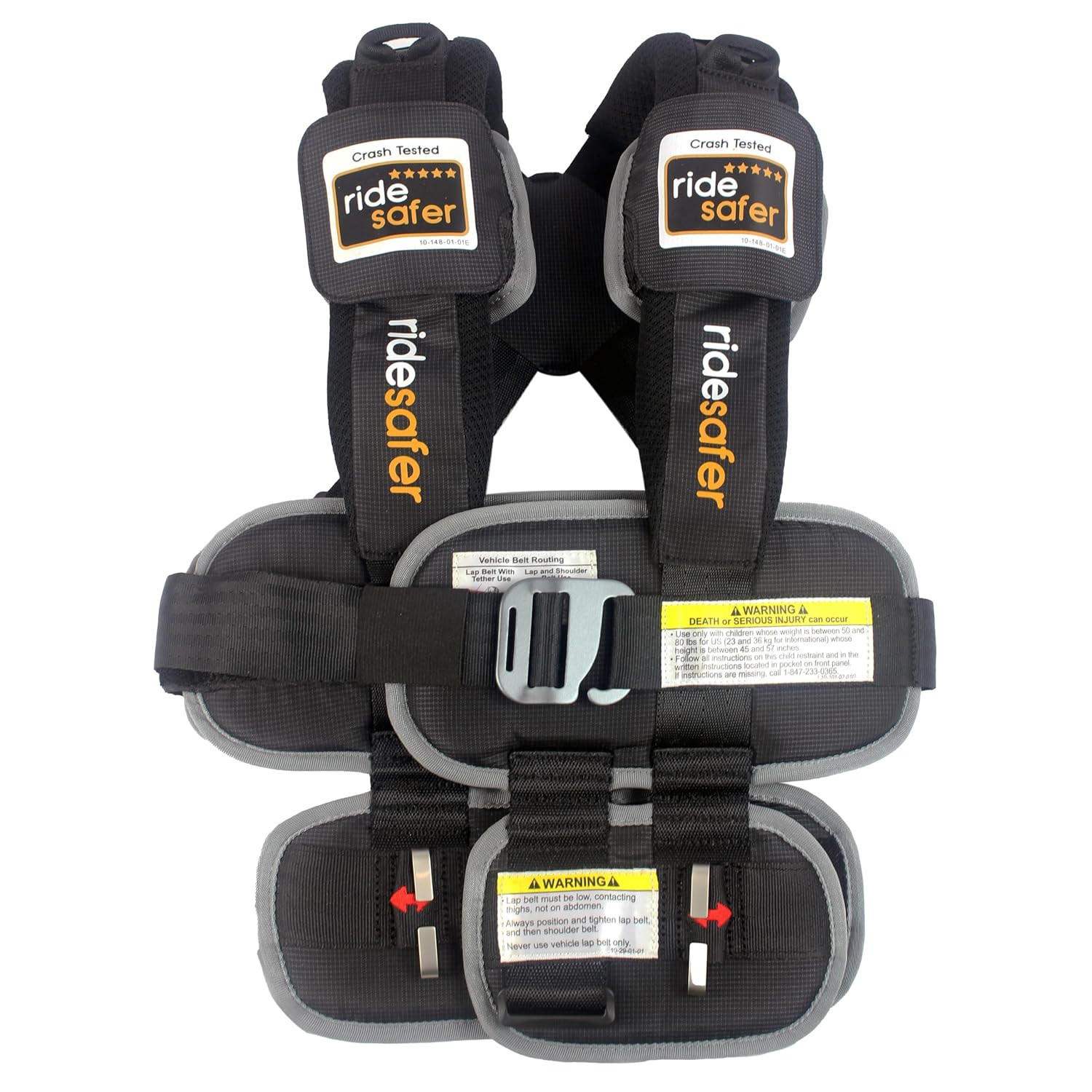 RideSafer Gen 5 - Extra Large Black, Lightweight, Compact, Portable Car Seat