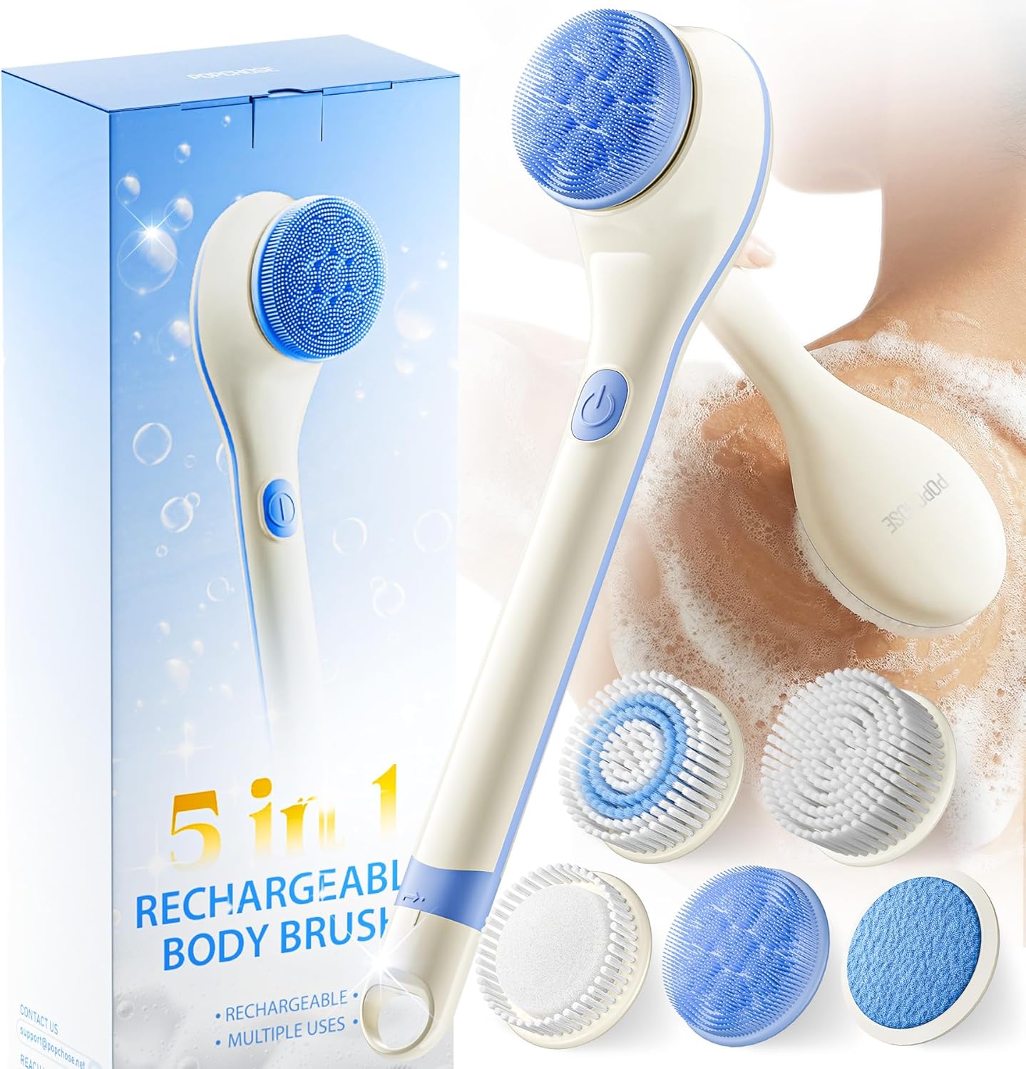 Electric Body Brush Back Scrubber