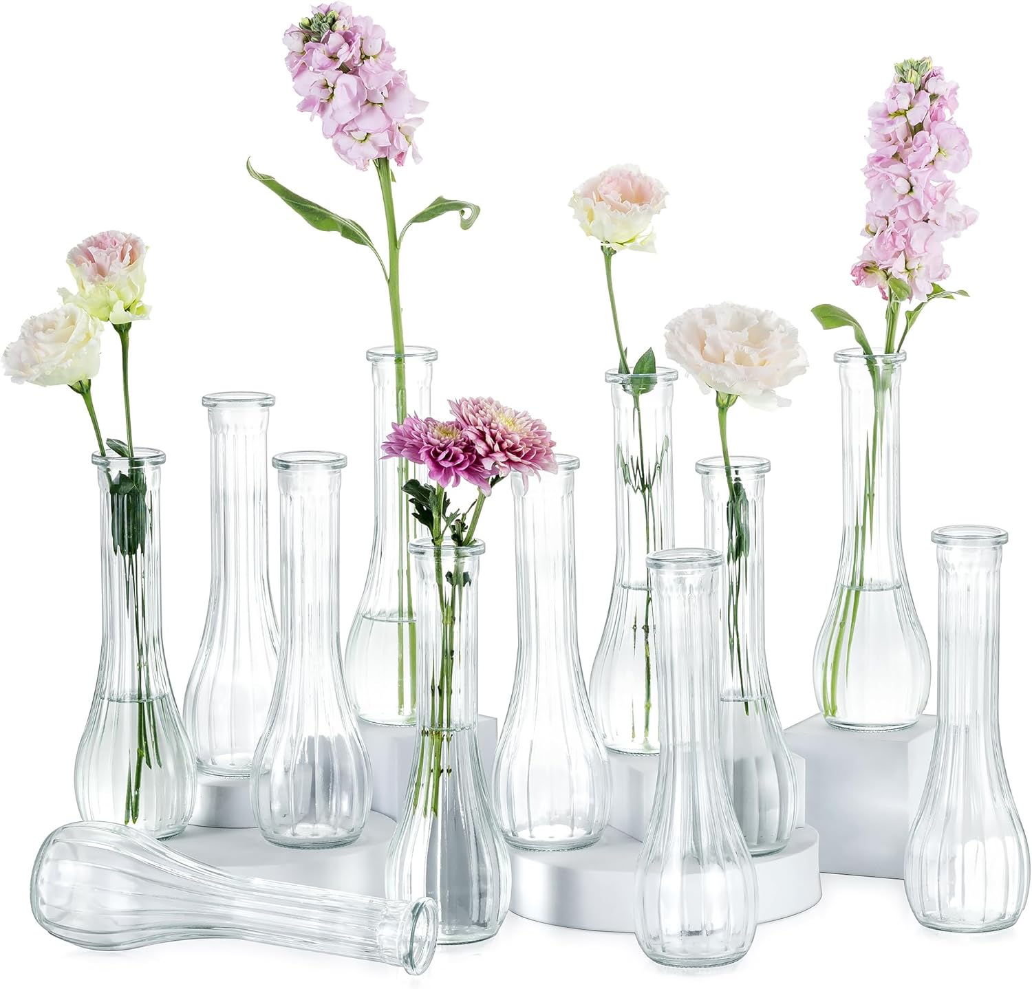 Glass Bud Vases (12 pack)