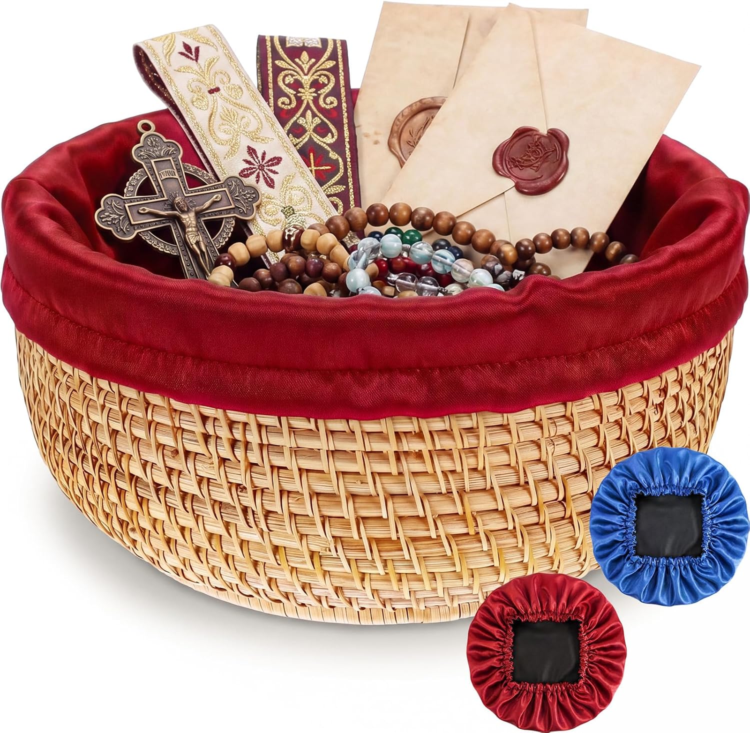 Round Offering Baskets For Churcg