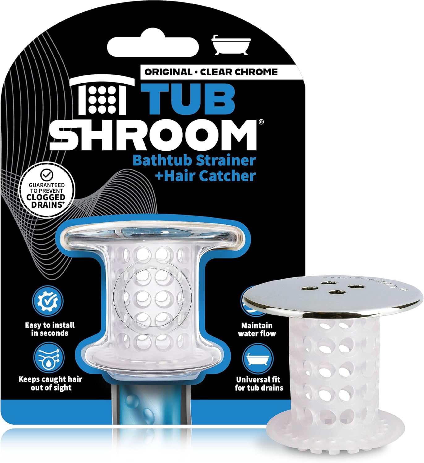 TubShroom Tub Drain Hair Catcher