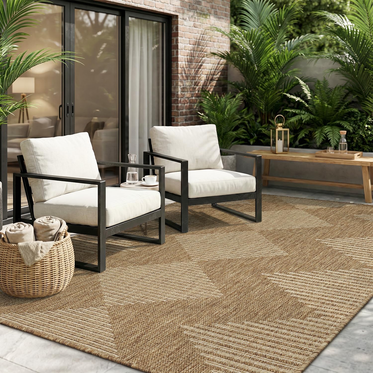 Outdoor Patio Rug 5x7ft