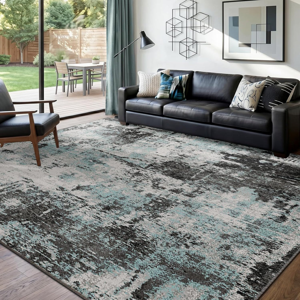 Modern Abstract Area Rug 8'x10'