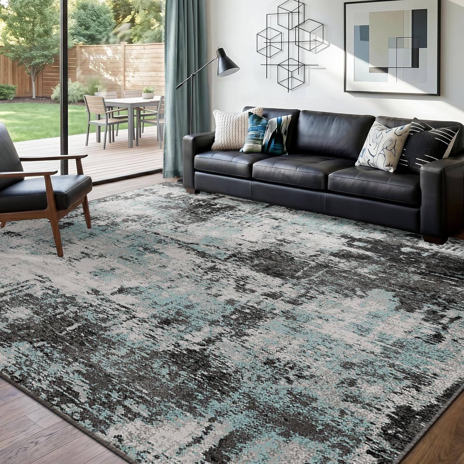 Modern Abstract Area Rug 8'x10'
