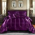 8 Piece Satin Comforter Set (King)