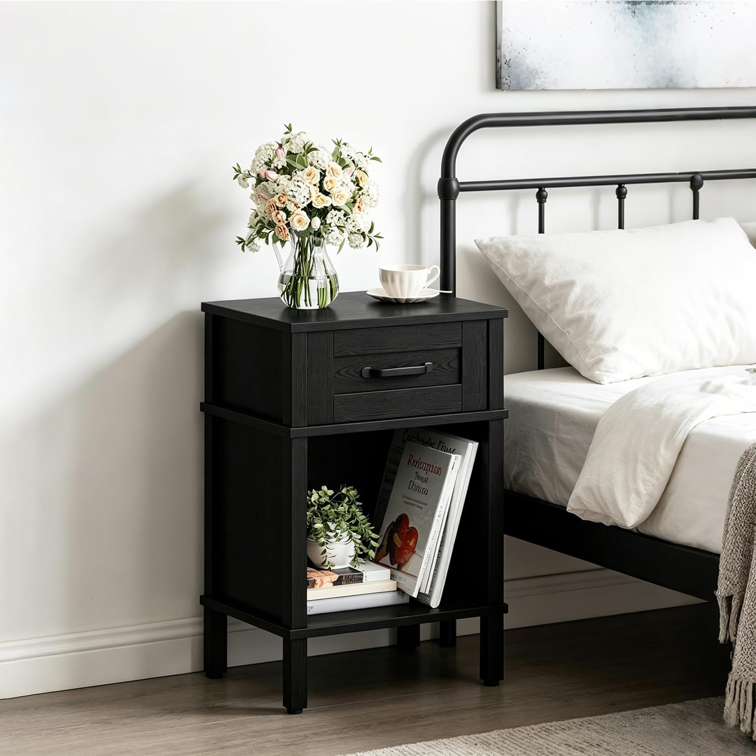 Nightstand with Drawer (Assembly Required)