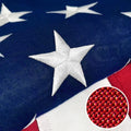 Premium American Flag 6x10 Ft TearProof Series for Outside, Heavy Duty Outdoorï¼ŒLongest Lasting, Super Tough Fade Resistant Spun Polyester, High Wind US Outdoor Flags Embroidered Stars, Sewn Stripes, Brass Grommets