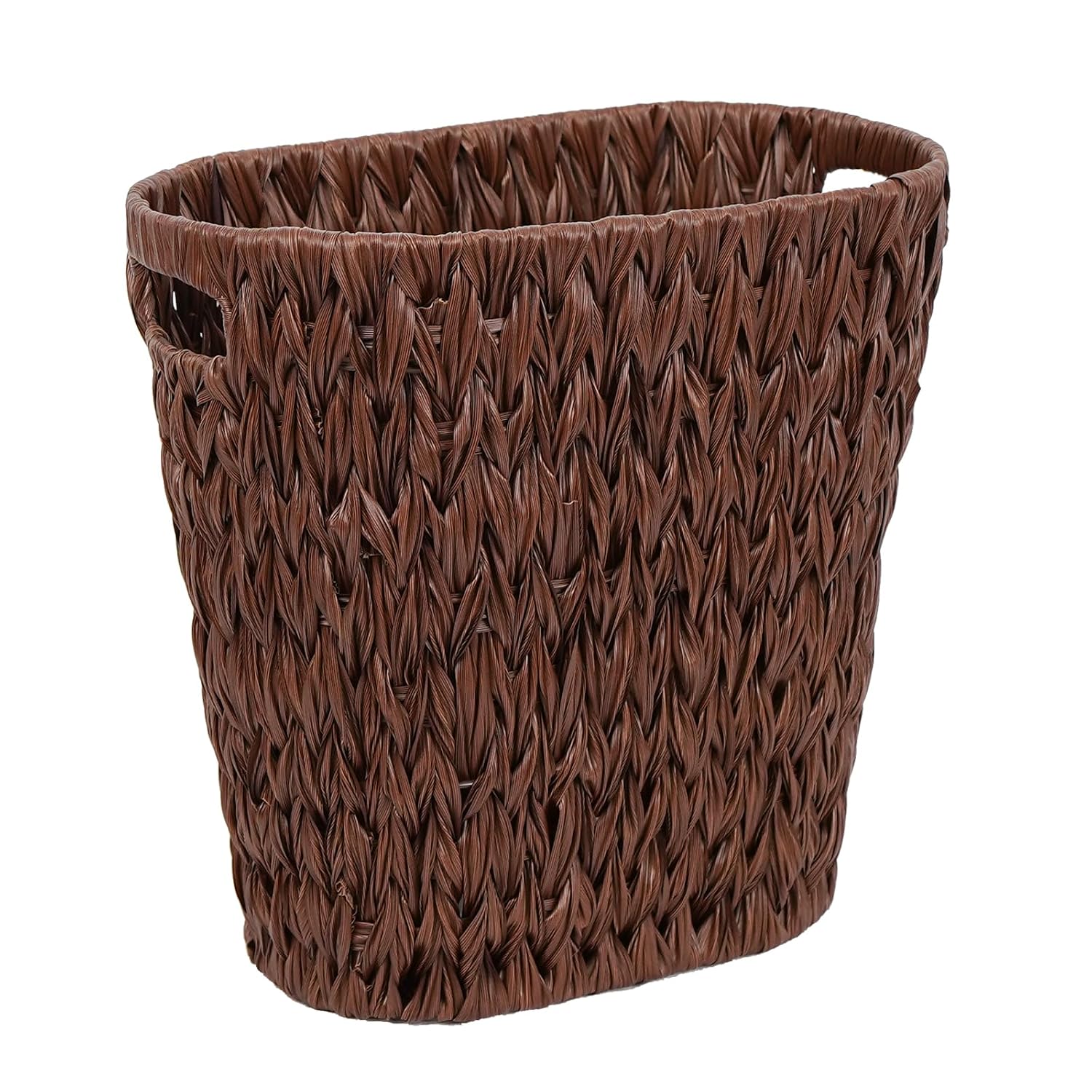 Wicker Trash Can.