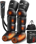 Leg Massager with Heat and Compression, 6 Intensities, 6 Modes, Compression Boots for Circulation and Pain Relief