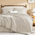 Litanika King Size Comforter Set with Sheets Beige