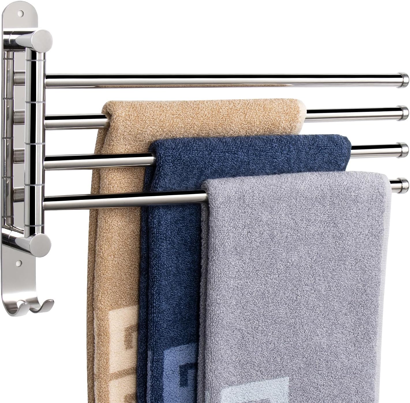 NearMoon Swivel Towel Rack Bathroom, Kitchen (Chrome Finish)