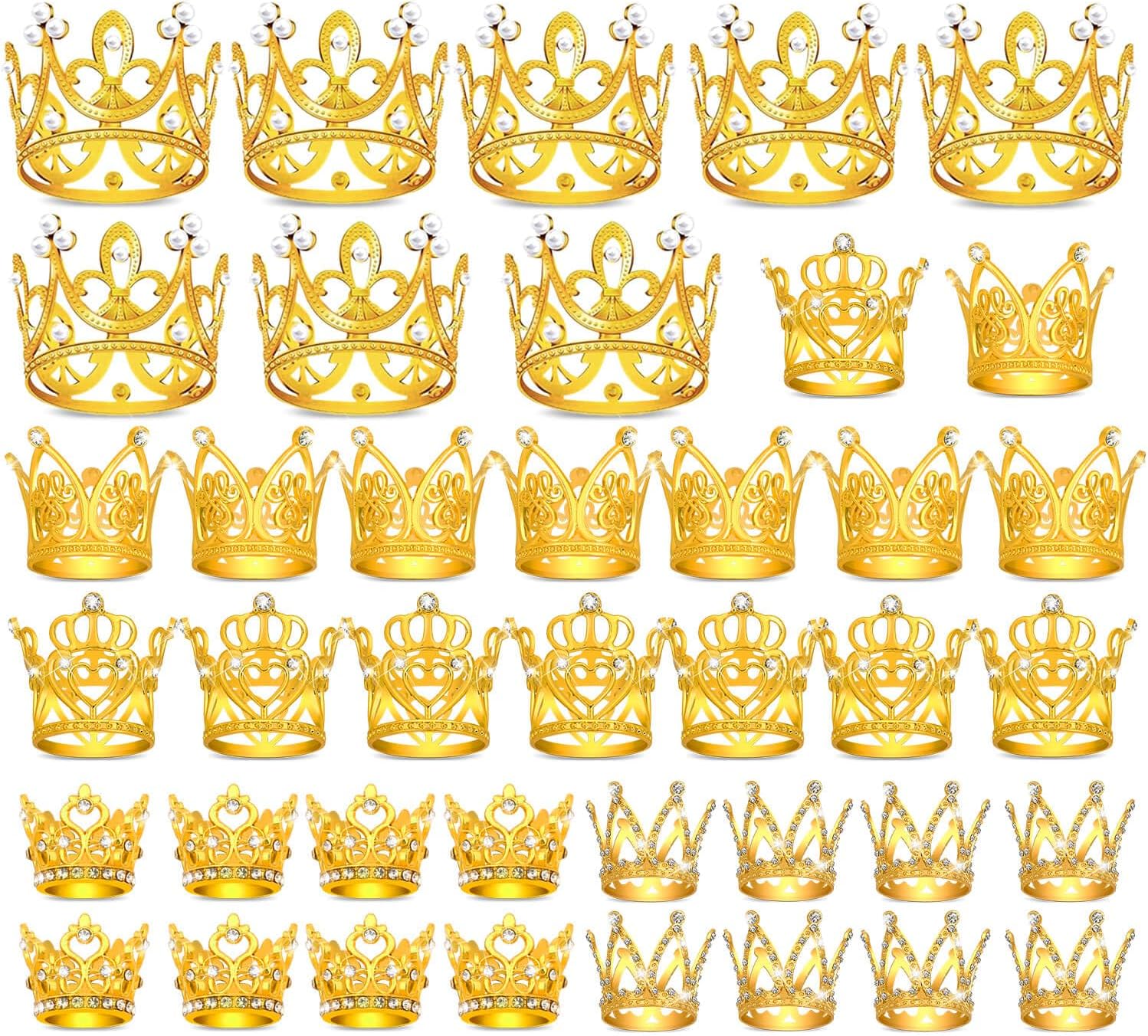 Mini Crown Decor 40pcs