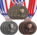 WD&CD 9Pcs Medals for Awards 1st 2nd 3rd, Medals for Adults Sports Party Soccer Basketball Competition Winner First Second Third Place Trophy Participation Gift