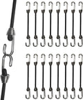 16 Mini Bungee Cords.