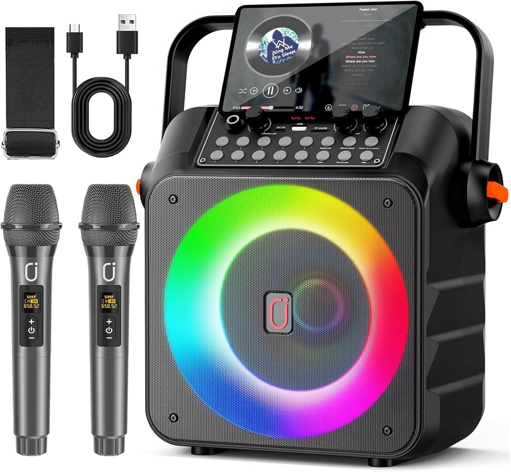 Karaoke Machine with 2 Microphones