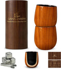 Charred Wooden Bourbon Drinking Glass set of 2
