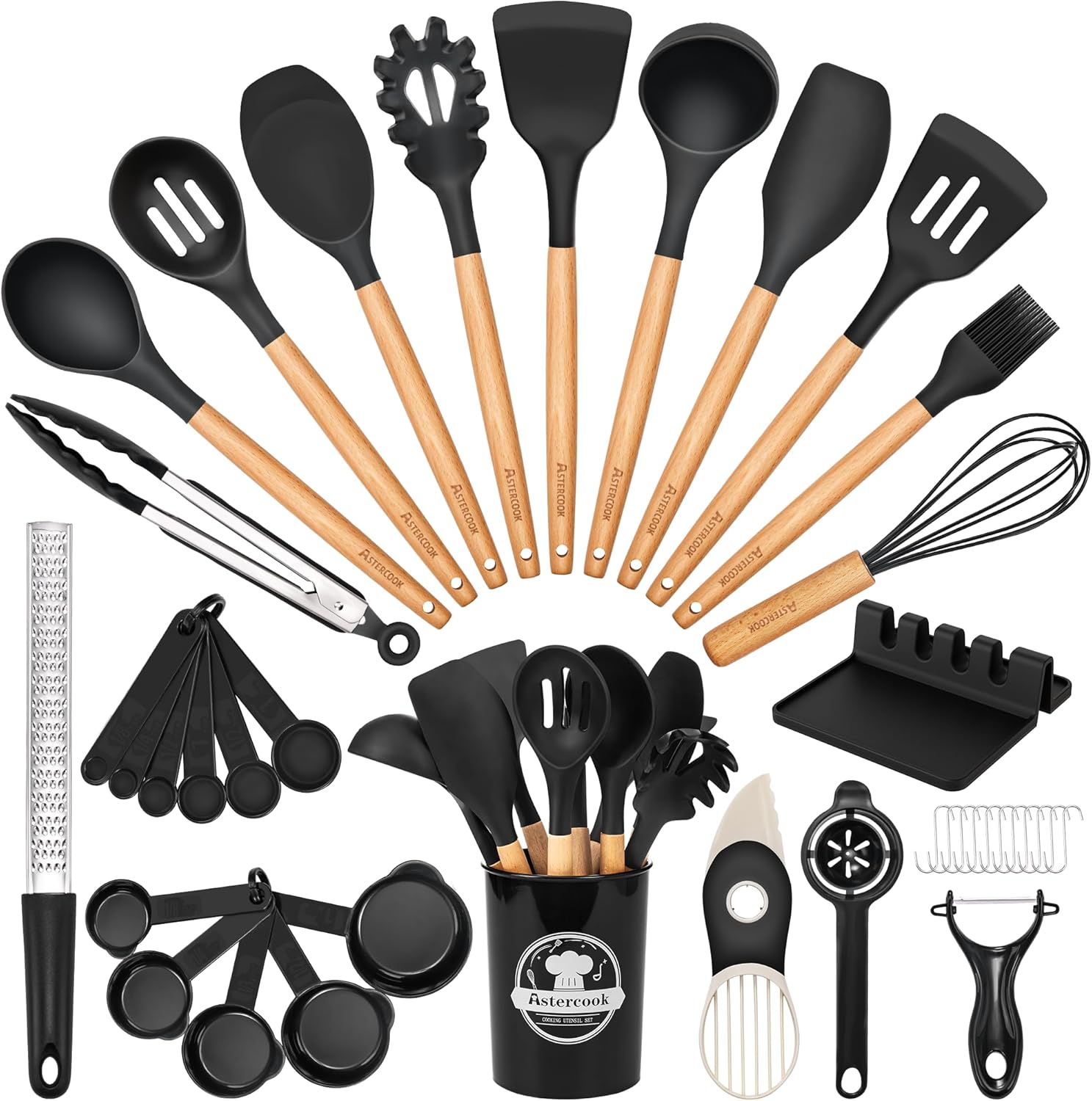 Silicone Cooking Utensil Set (39pcs)