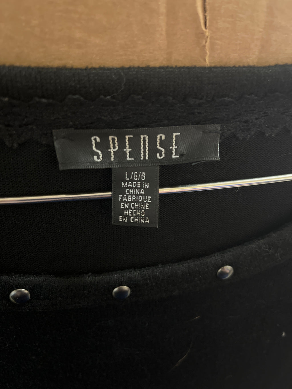 Spense black long sleeve shirt