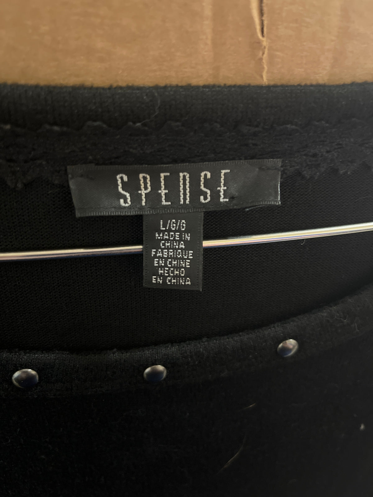 Spense black long sleeve shirt