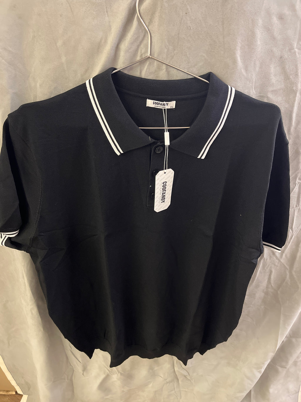 Coofandy black polo