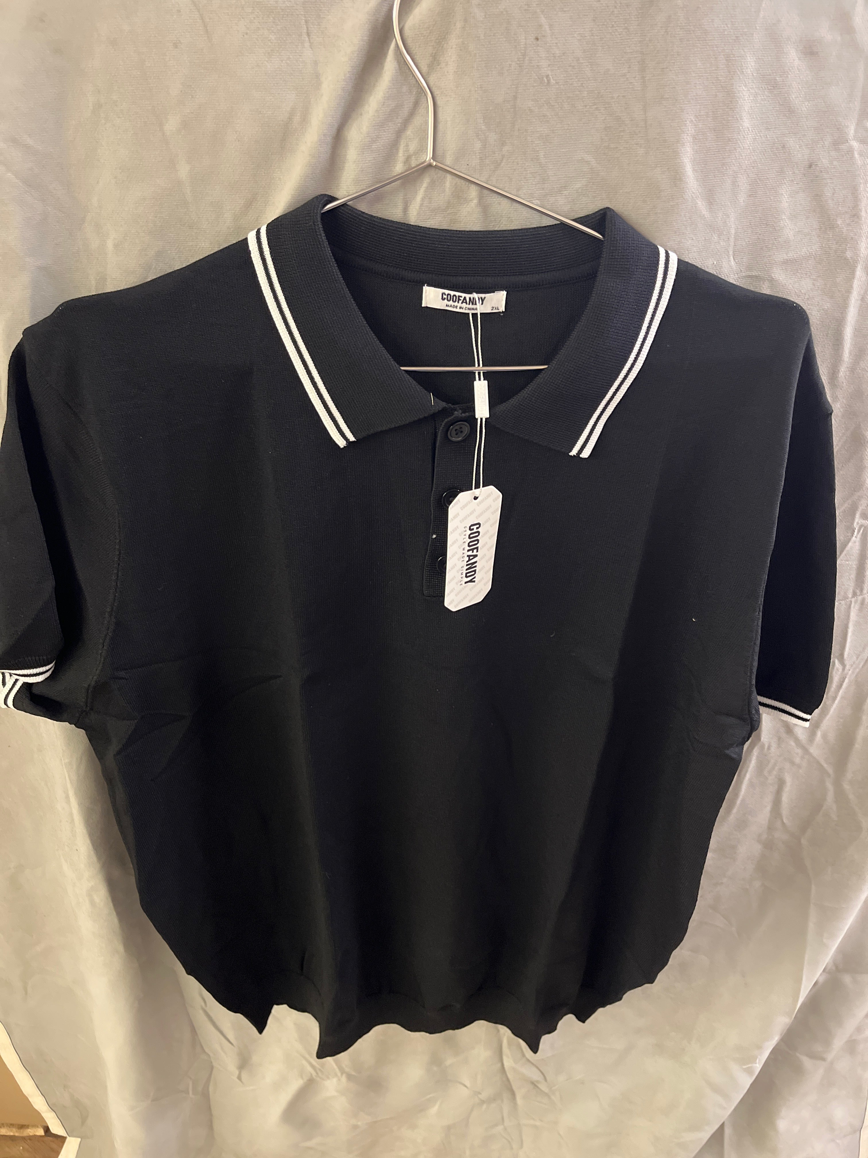 Coofandy black polo