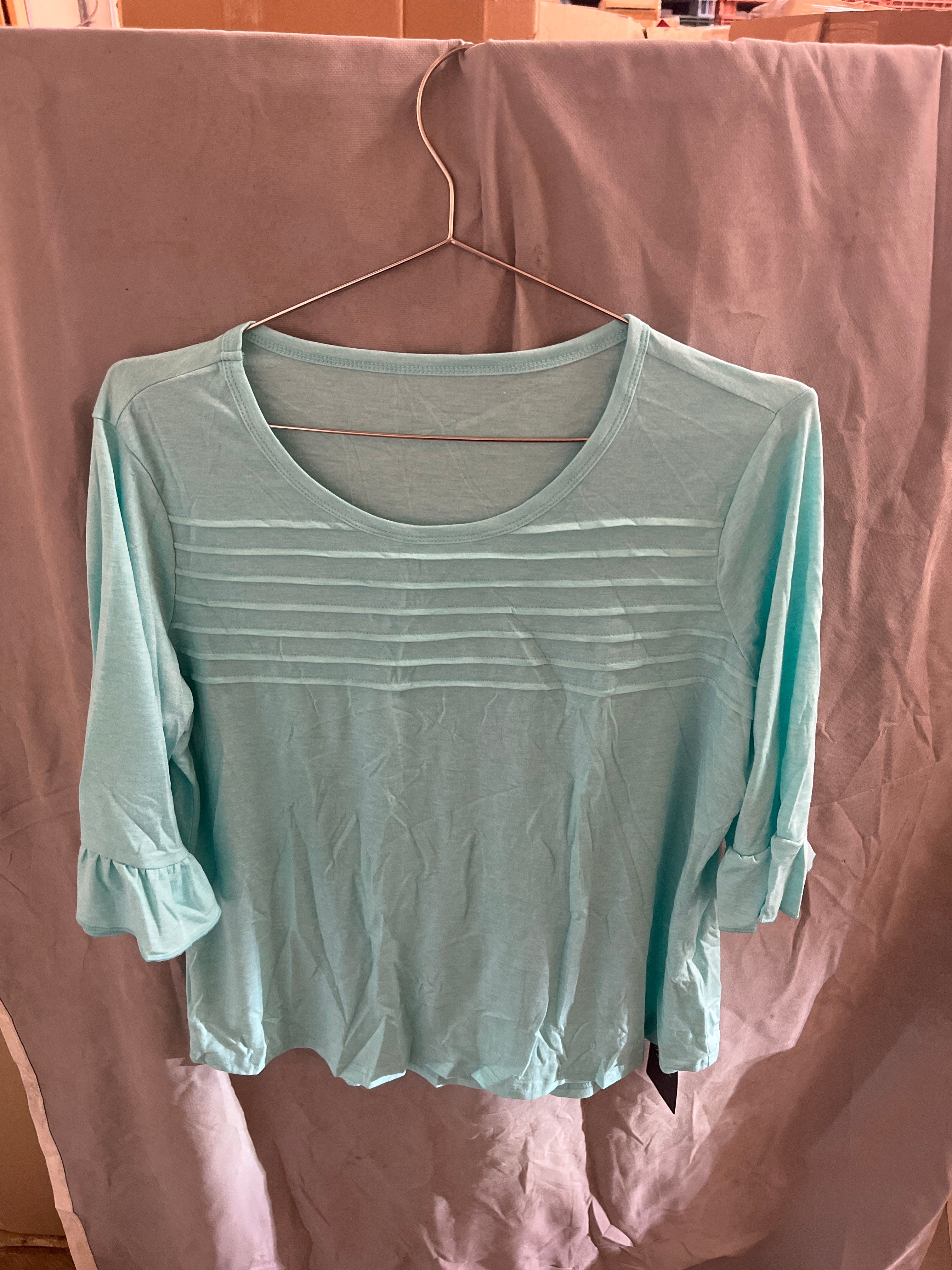 Blingfit light blue long sleeve shirt