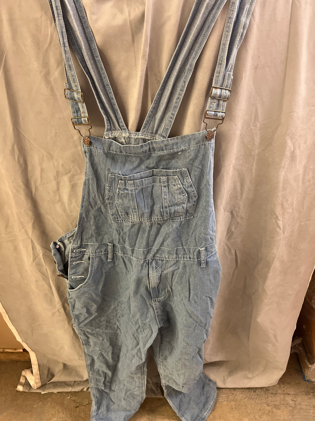 Blue overalls with pockets