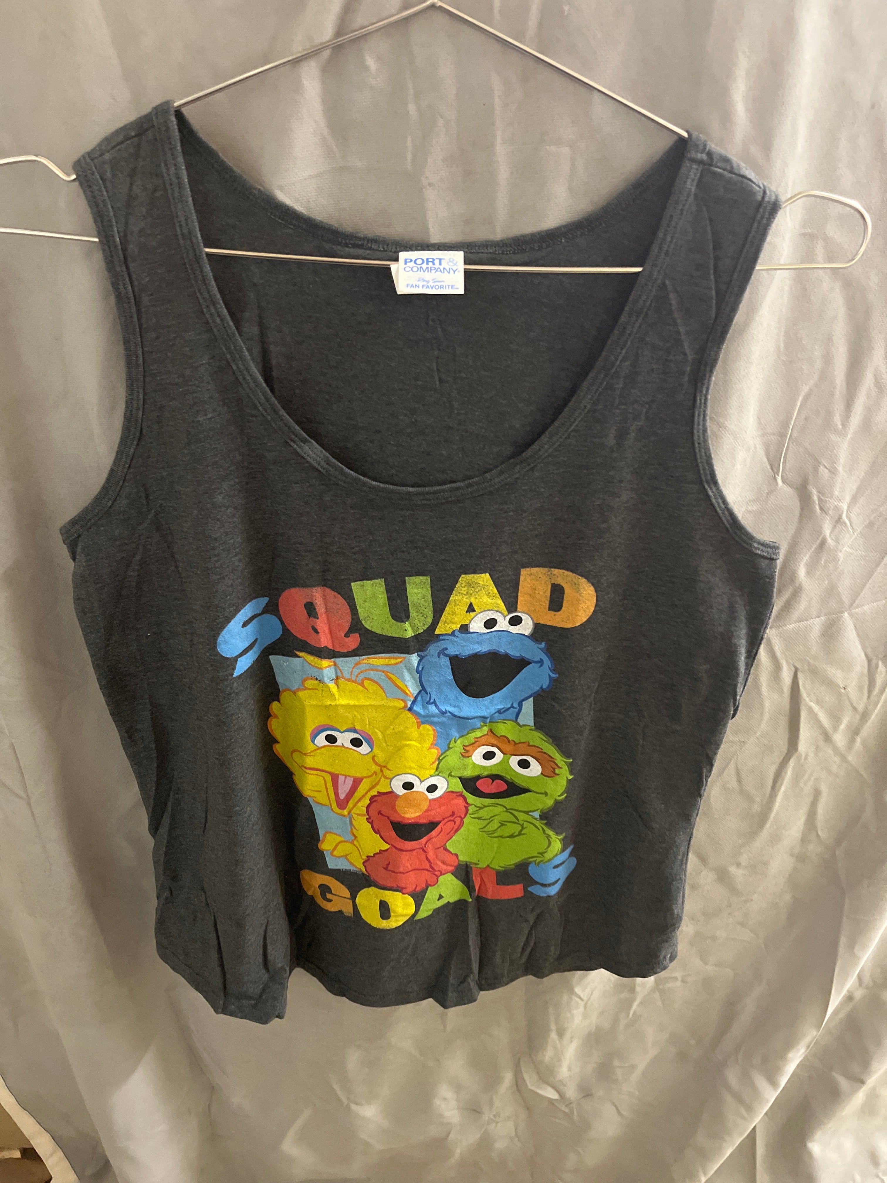Port and company squad goals grey tank top