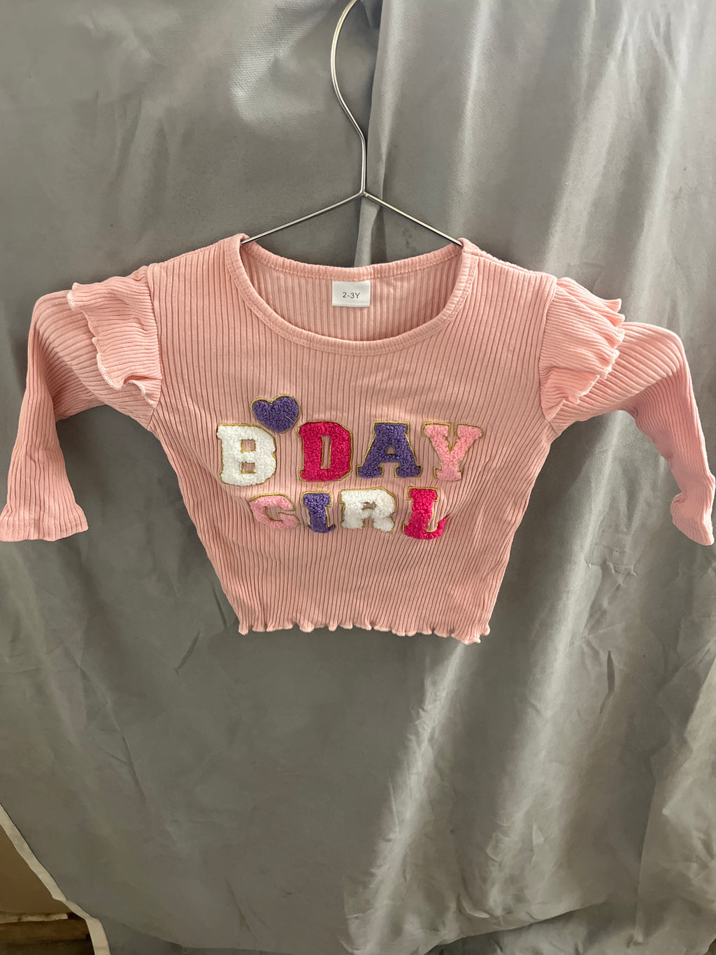 Pink birthday girl outfit for kids