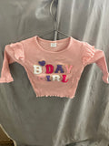 Pink birthday girl outfit for kids