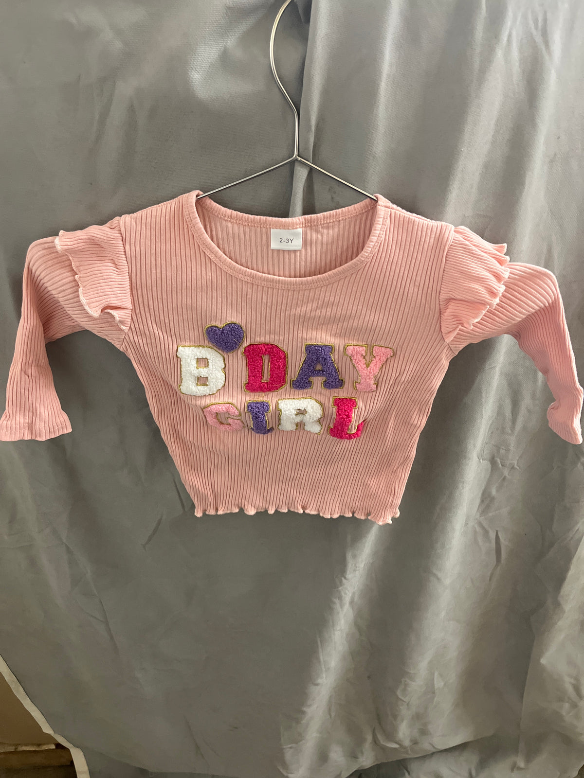 Pink birthday girl outfit for kids