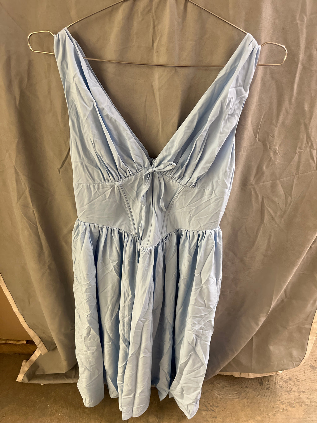 Glnege light blue sleeveless dress
