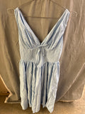 Glnege light blue sleeveless dress