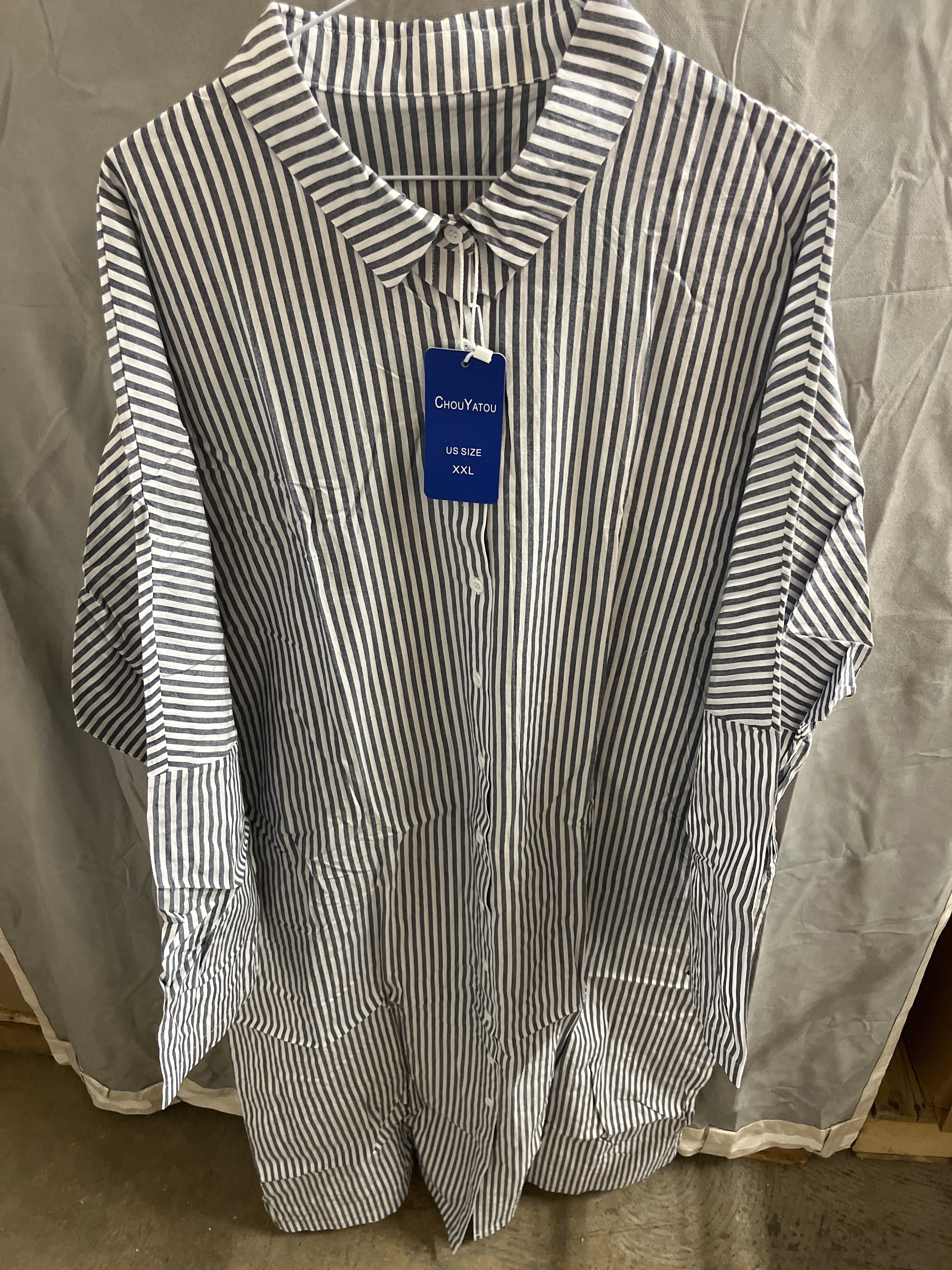 Women’s long sleeve button down shirt dress