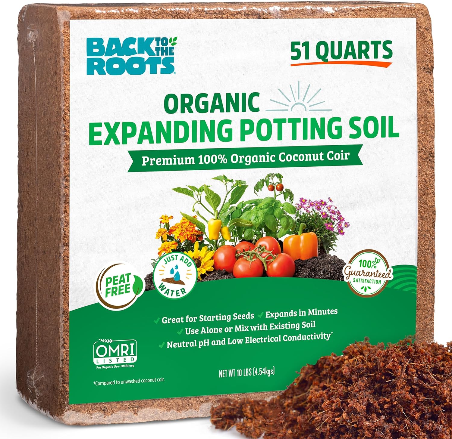 Organic Expanding Potting Soil.
