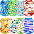 JpGdn 8PCS/Pack Dog Shirts Male for Extra Large Dog Boy Sleeveless T Shirts Tank Top Tee Vest