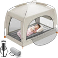 QPAU Lightweight Blow Up Kids Air Mattress with Hand Pump Indoor & Outdoor Portable for Camping, Travel, Home, Grandma Ages 3+