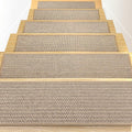 RIOLAND Linen Non-Slip Stair Treads for Wooden Steps indoor