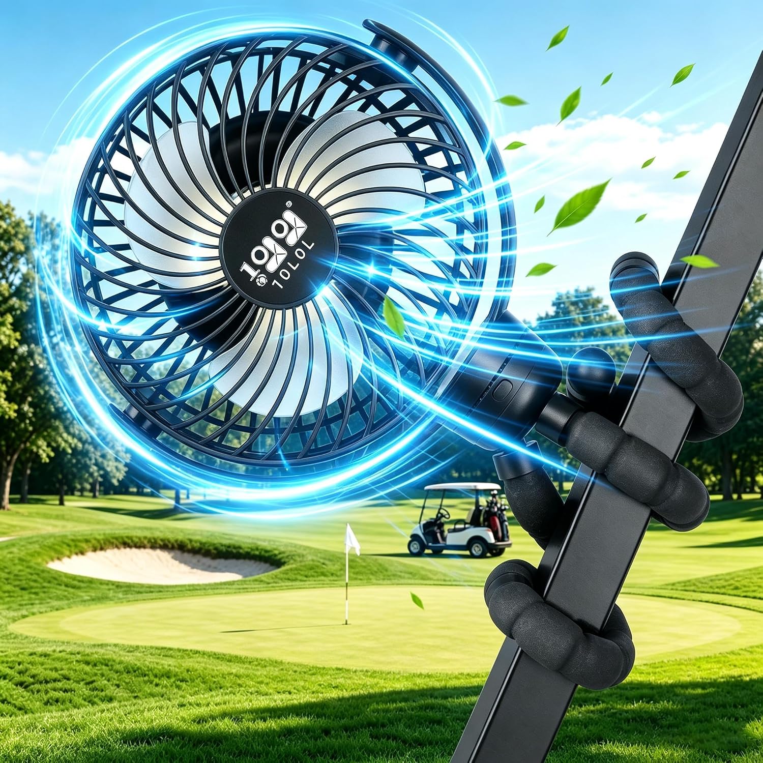 Recharable Golf Cart Fan