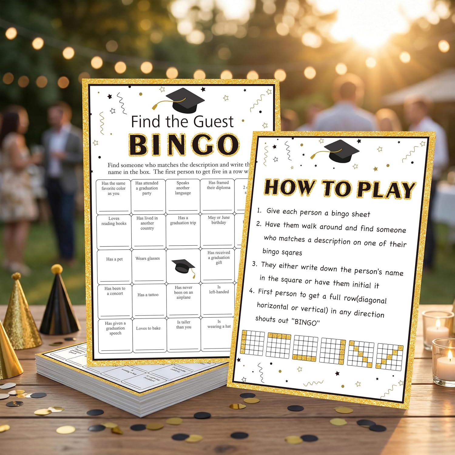 Graduation Bingo Party Game