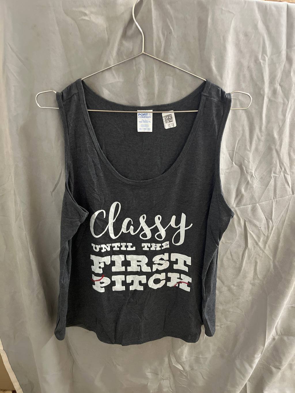 Classy until the first pitch tank top