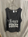 Classy until the first pitch tank top