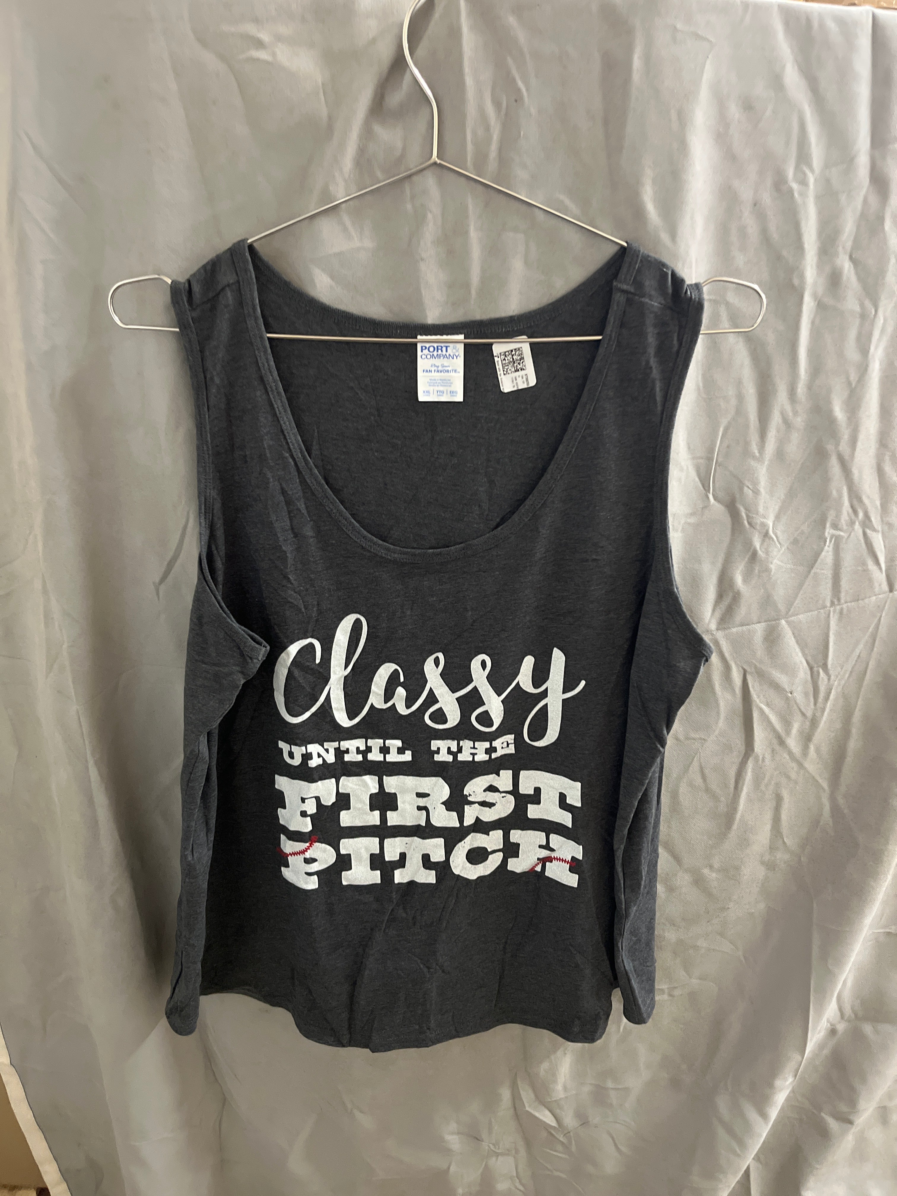 Classy until the first pitch tank top