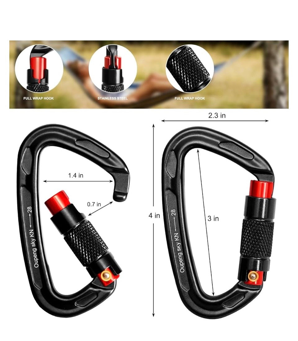 Oupeng sky auto locking carabiner clips