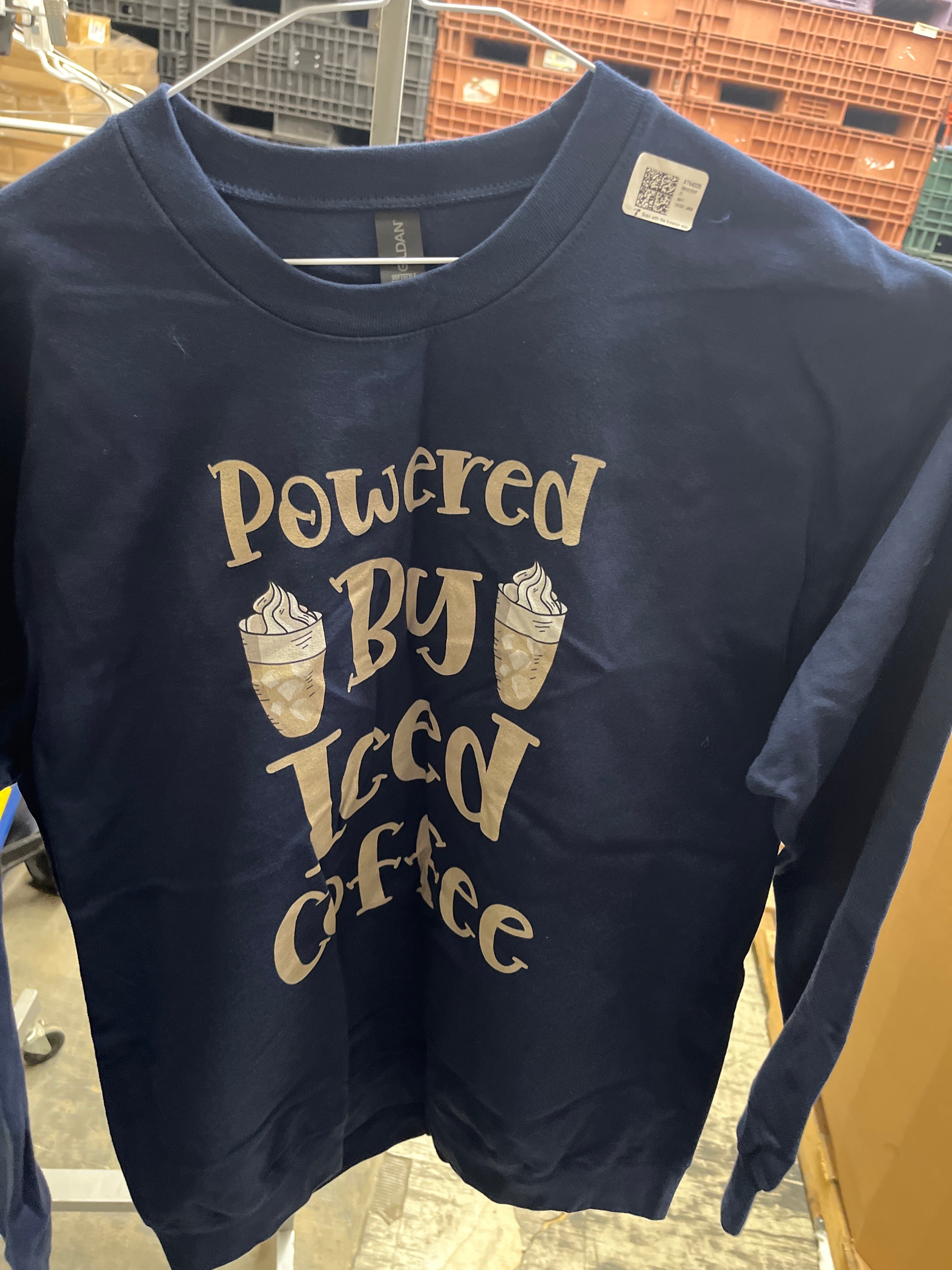 Gildan powered by iced coffee sweater