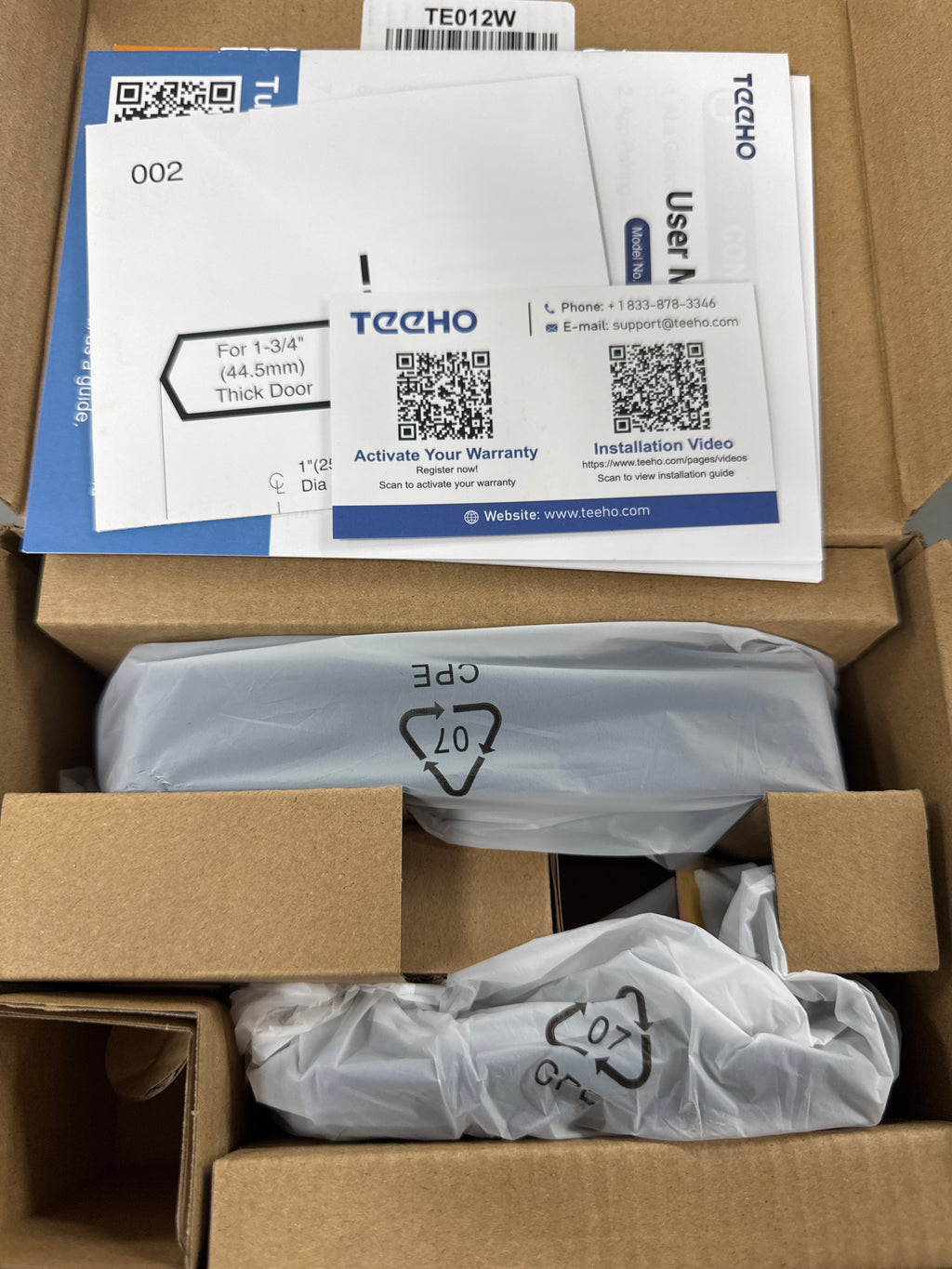 TEEHO TE012W Wi-Fi Smart Lock Matte Black
