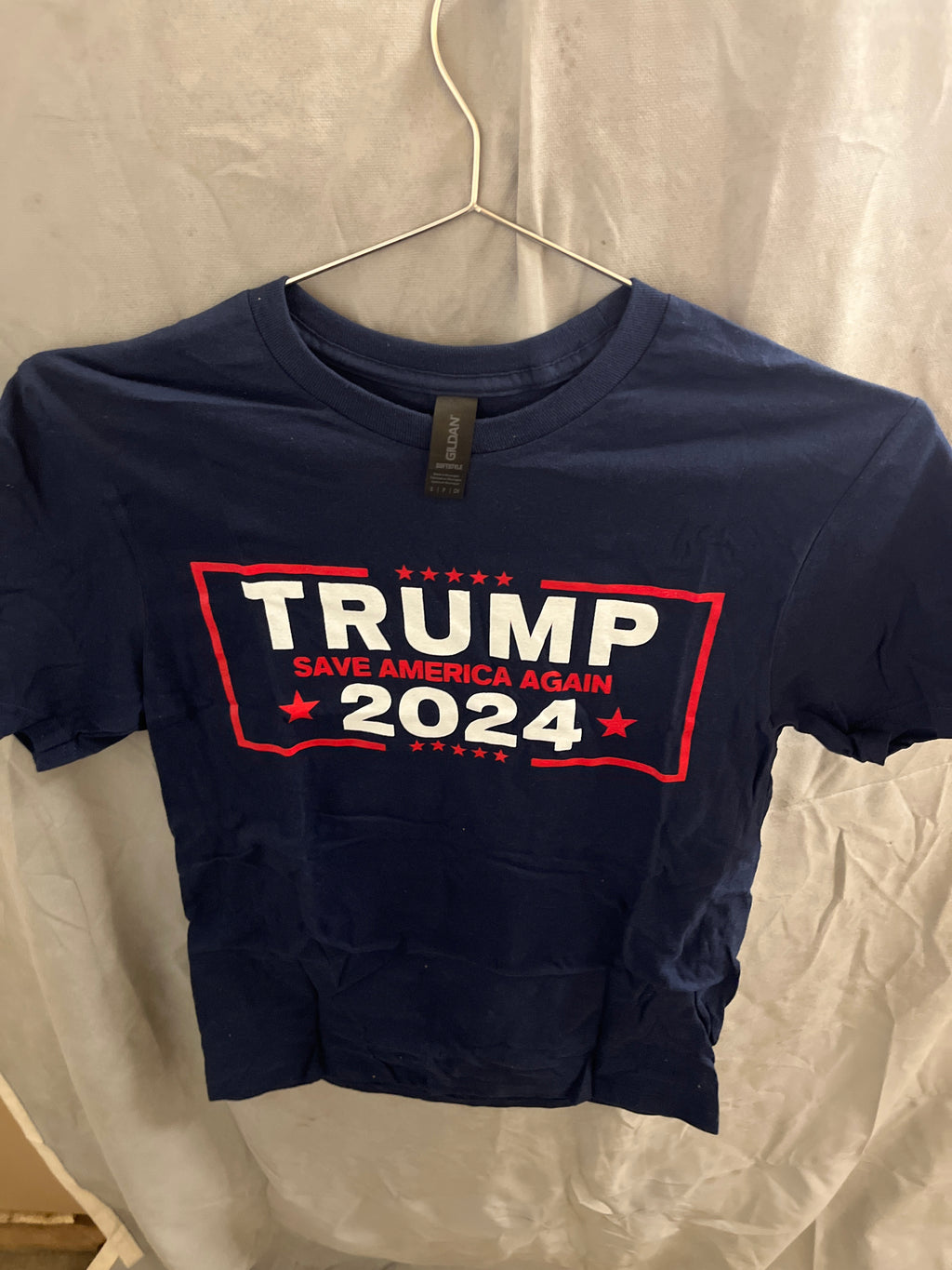 Trump save America again blue Tshirt